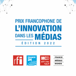 Affiche du Prix francophone de l’innovation dans les médias