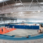 La piste indoor d'athlétisme de Louvain-la-Neuve (c) J. Van Belle - WBI