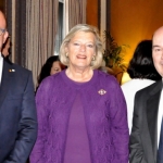 Philippe Courard, Président du Parlement de la Fédération Wallonie-Bruxelles, Ankie Broekers-Knol, Présidente de la Eerste Kamer et Marc Clairbois, Délégué Wallonie-Bruxelles à La Haye