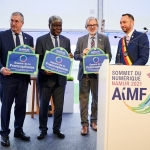  Le Ministre-Président de la Fédération Wallonie-Bruxelles PY. Jeholet, M. Robert Beugré MAMBE, Gouverneur d’Abidjan et Secrétaire général de l’AIMF,  M. Geoffroi MONTPETIT, Administrateur de l’Organisation Internationale de la Francophonie (OIF),  M. Maxime PREVOT, Député-Bourgmestre de la Ville de Namur (c) lCommissariat aux Relations Internationales de la Ville de Namur