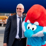 Arrivée d'Aérosmurf à Moscou