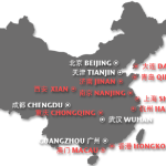 Carte des Alliances françaises en Chine