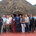 La délégation au Palais royal de Nyanza