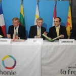 Réunion de l'Organisation internationale de la Francophonie avec les représentants de la Lituanie