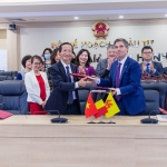 11ème CMP entre le Vietnam et Wallonie-Bruxelles en présence de Monsieur Pham Hoang Mai, Directeur général du Département des Relations économiques extérieures du MPI et M. Nicolas Dervaux, Représentant des gouvernements de la Fédération Wallonie-Bruxelles et de la Wallonie au Vietnam