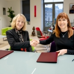 Sabine Schmitz, Directrice du BELZ, Pascale Delcomminette, Administratrice générale de WBI (c) J. Van Belle - WBI